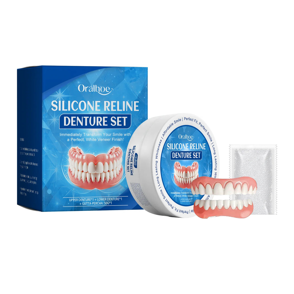 Silicone Dentures and Cosmetic Veneers for Instant Smile Restoration Confidence