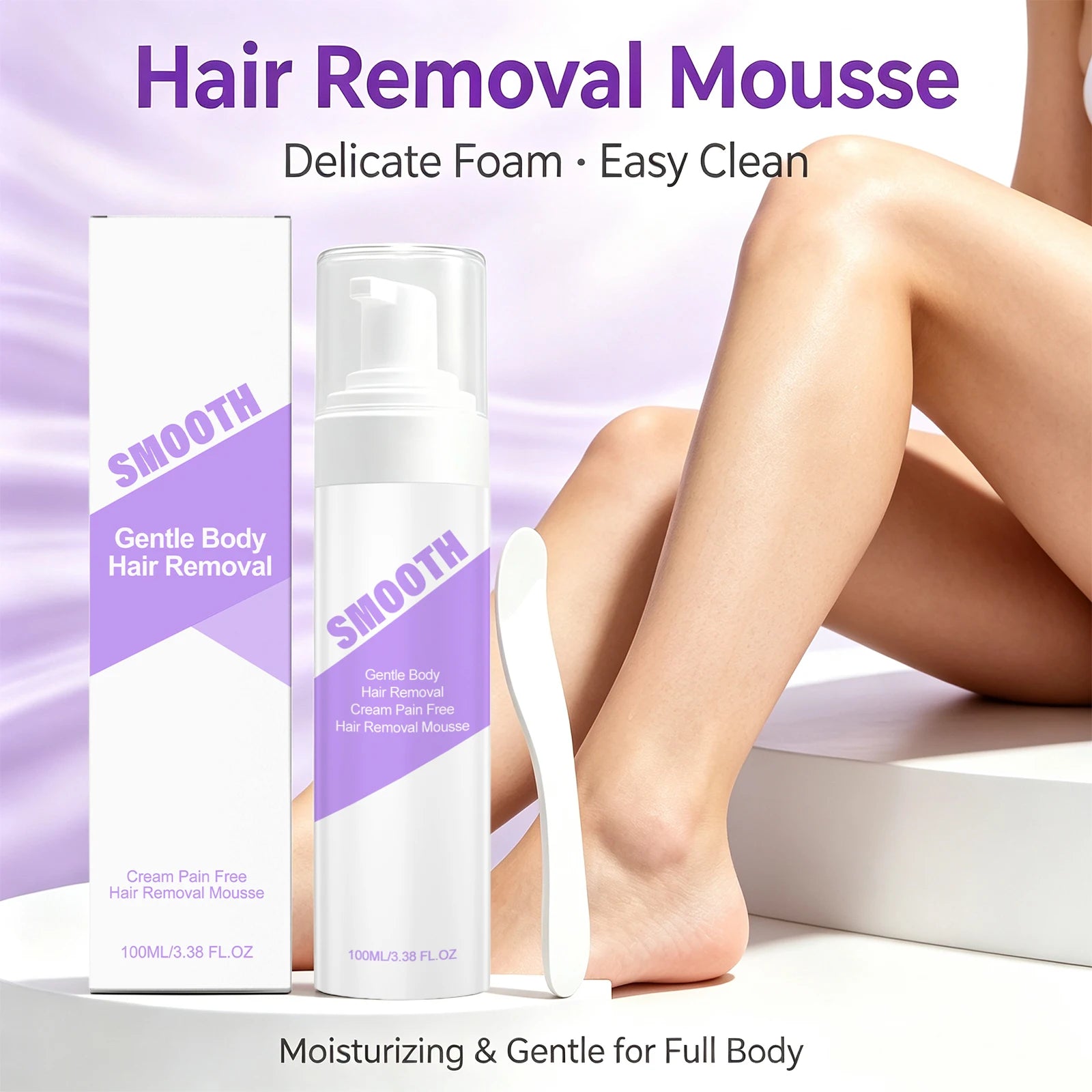 Hair Removal Mousse and Depilatory Foam for Painless Body Hair Maintenance - 6