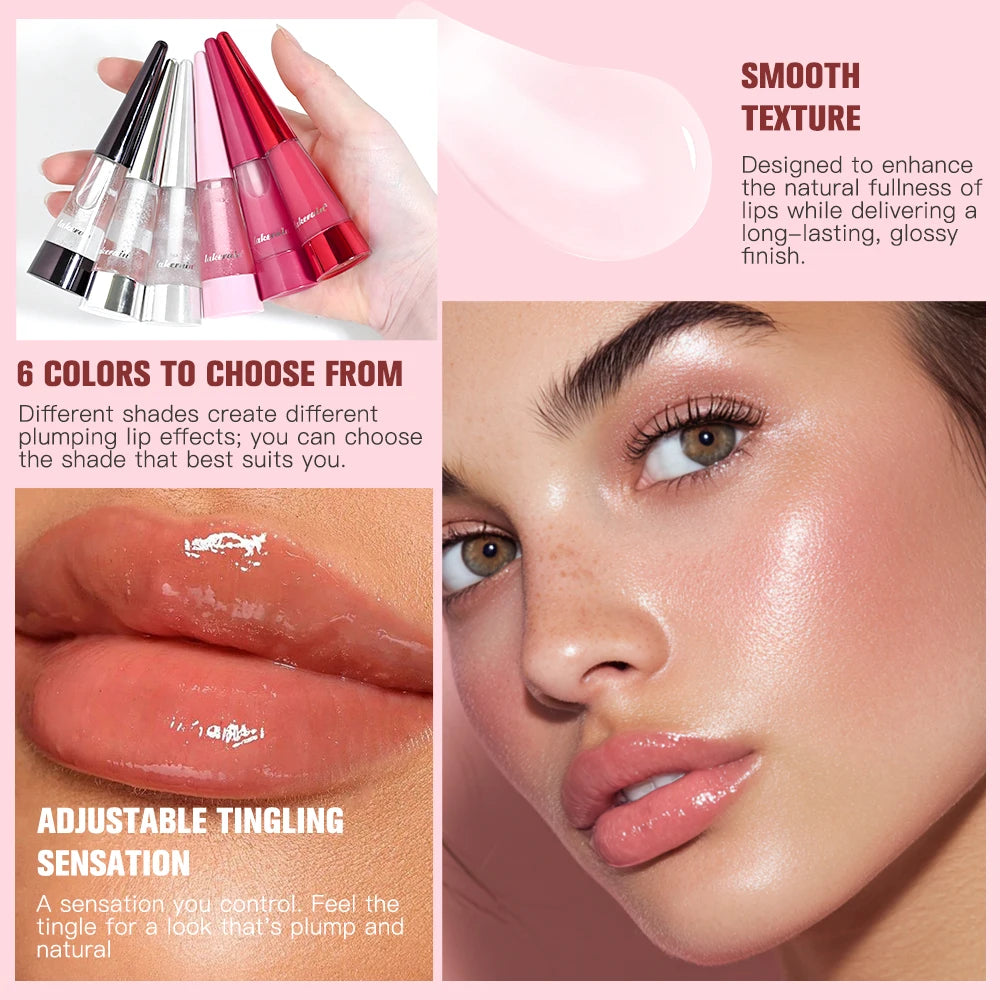 Instant Lip Plumper and Volumizing Gloss for Fuller Looking Lips and Daily Beauty
