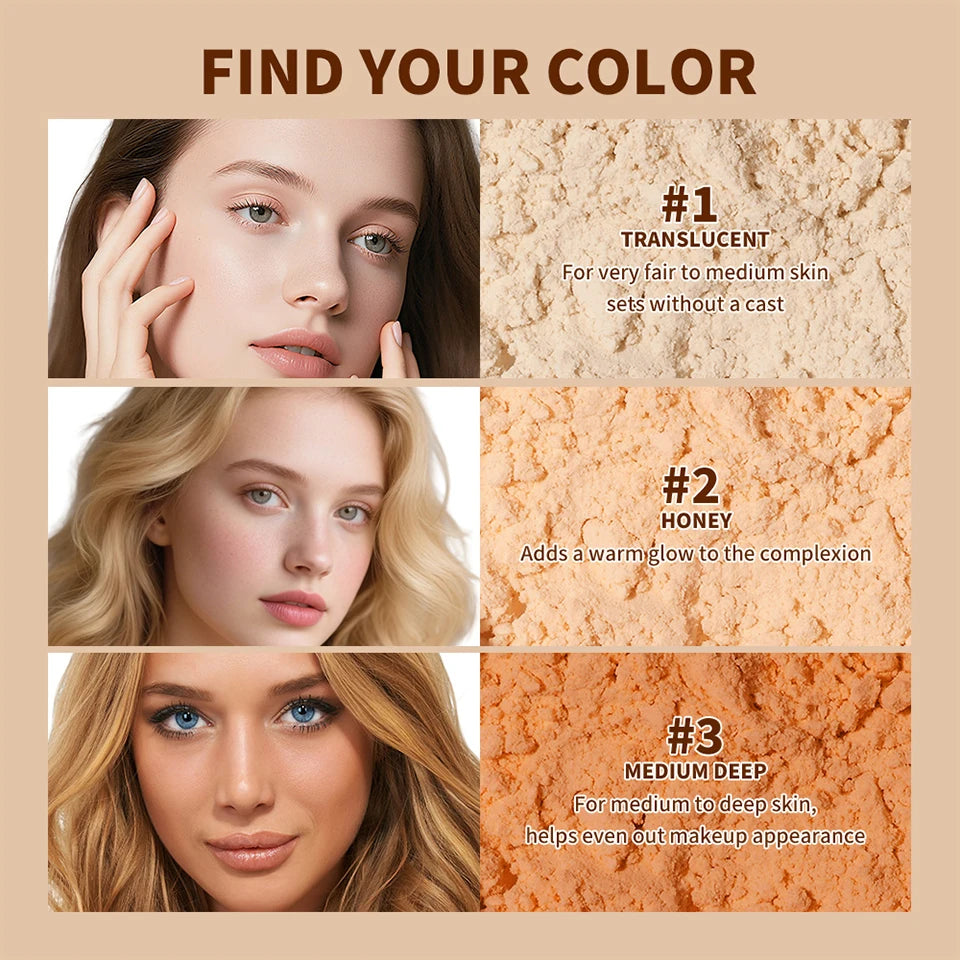 Translucent Loose Setting Powder and Matte Finishing Makeup for Daily Wear - 9