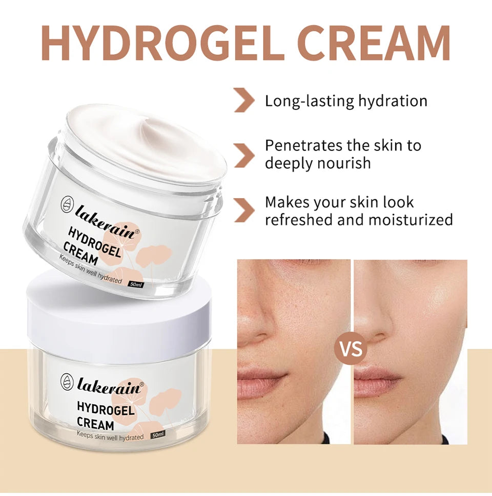 Hydrogel Cream and Moisturizing Face Lotion for Daily Hydration and Skincare
