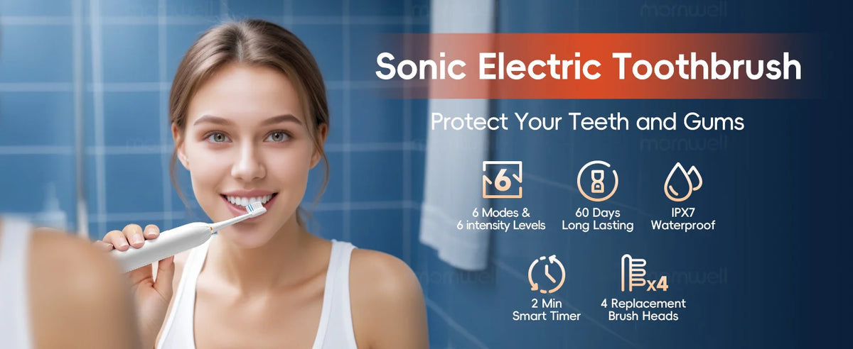 Sonic Electric Toothbrush and Rechargeable Oral Care Tool for Daily Cleaning