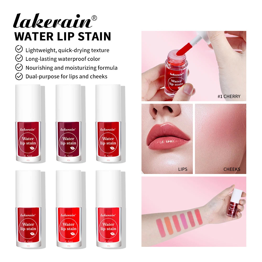 Water Lip Stain and Liquid Blush for Natural Daily Makeup and Hydrated Look - 1