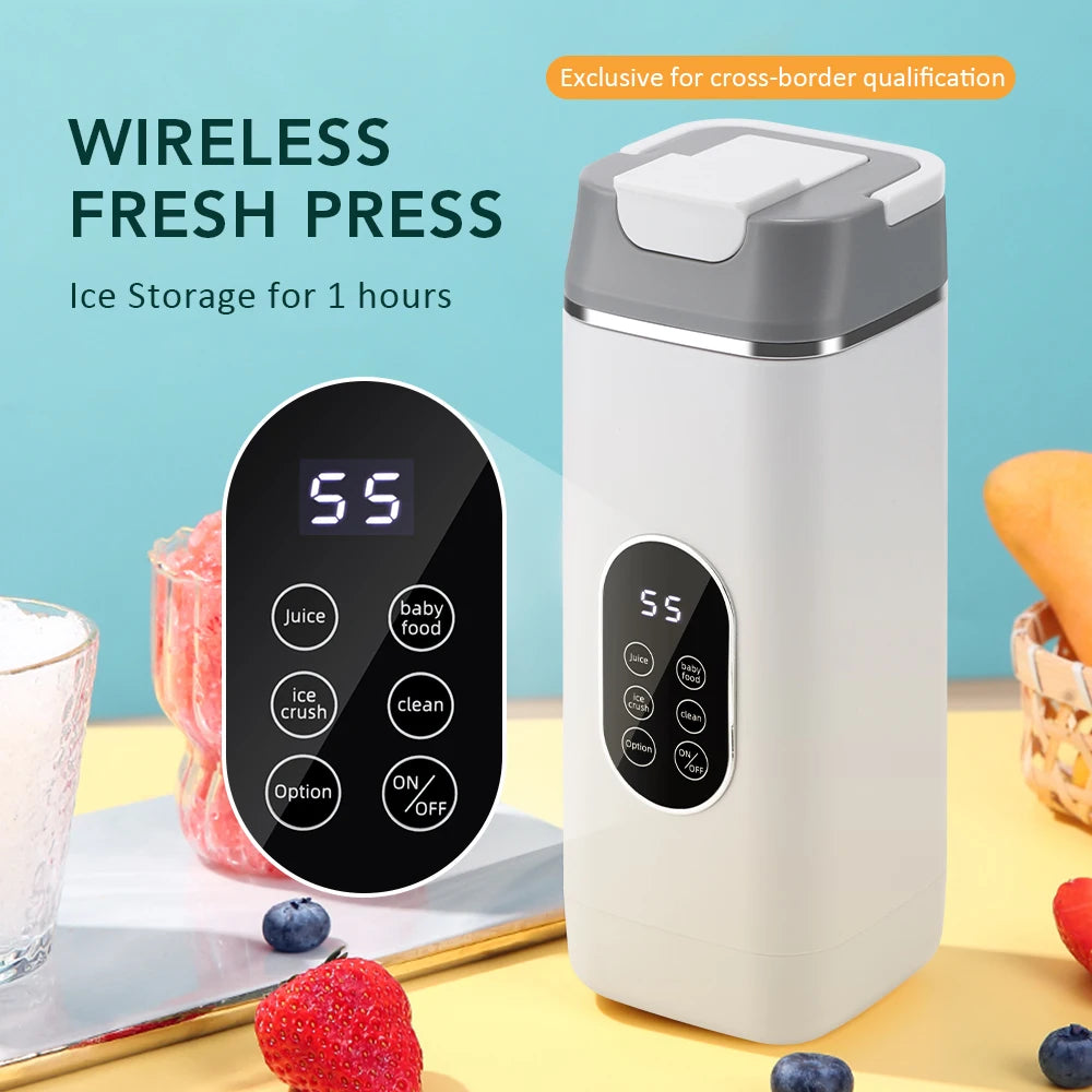 Portable Juicing Cup and Personal Blender for Healthy Drinks on the Go - 6