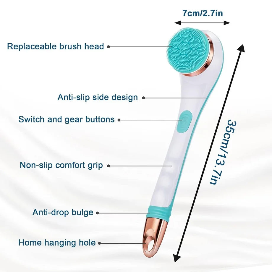 Electric Bath Brush and Shower Body Scrubber for Deep Cleaning and Exfoliation - 5