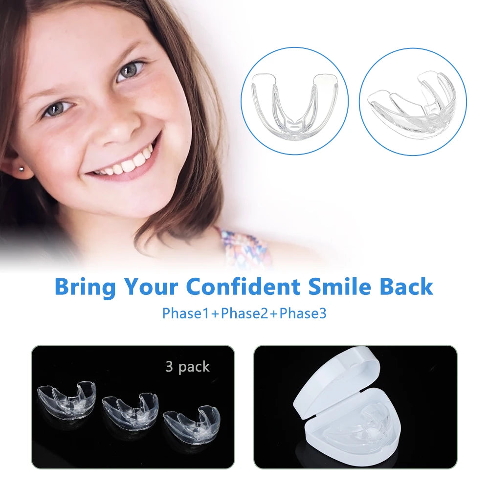 Dental Orthodontic Braces and Teeth Straightener for Children During Growing Years