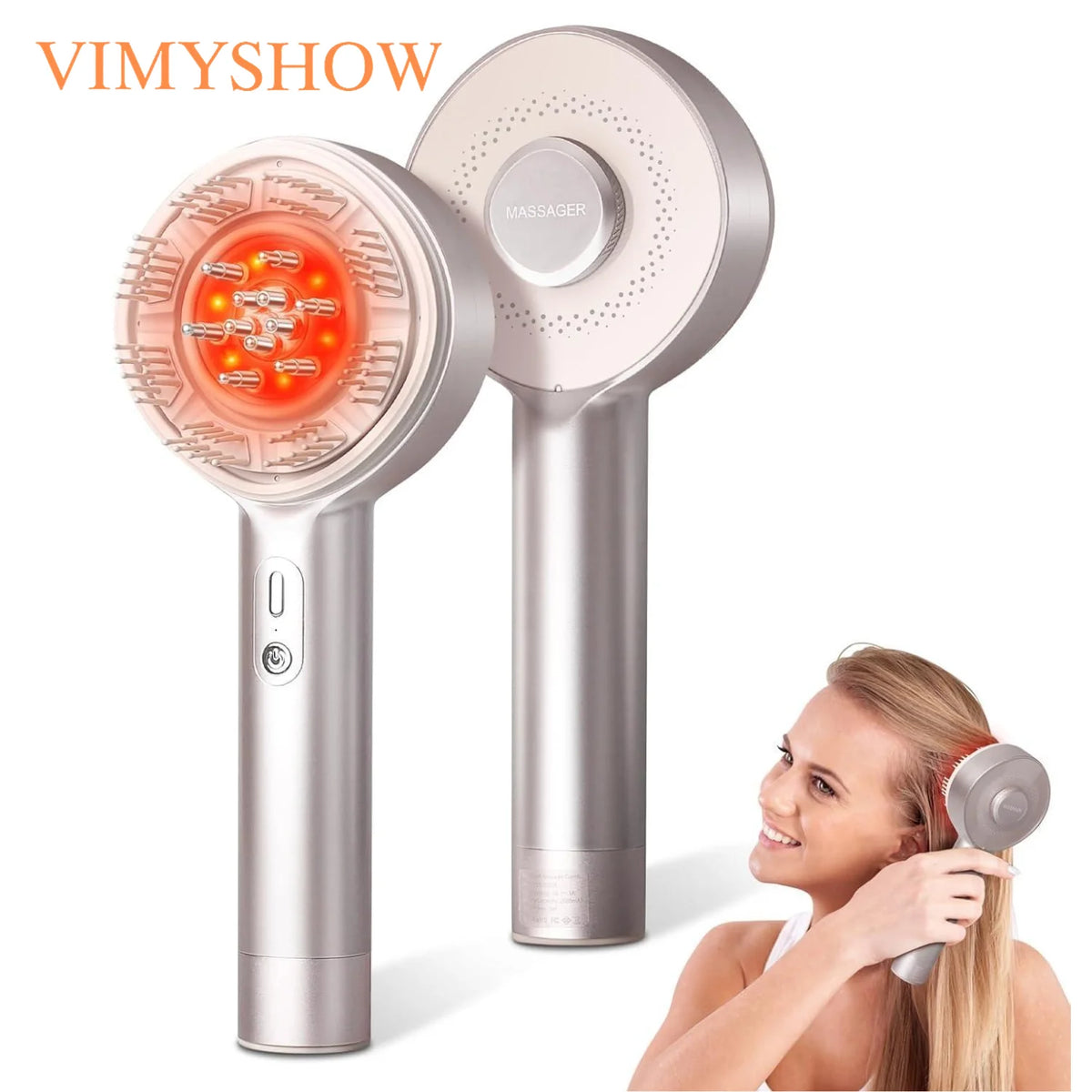 Electric Scalp Massager and Hair Oil Applicator Brush for Daily Hair Care