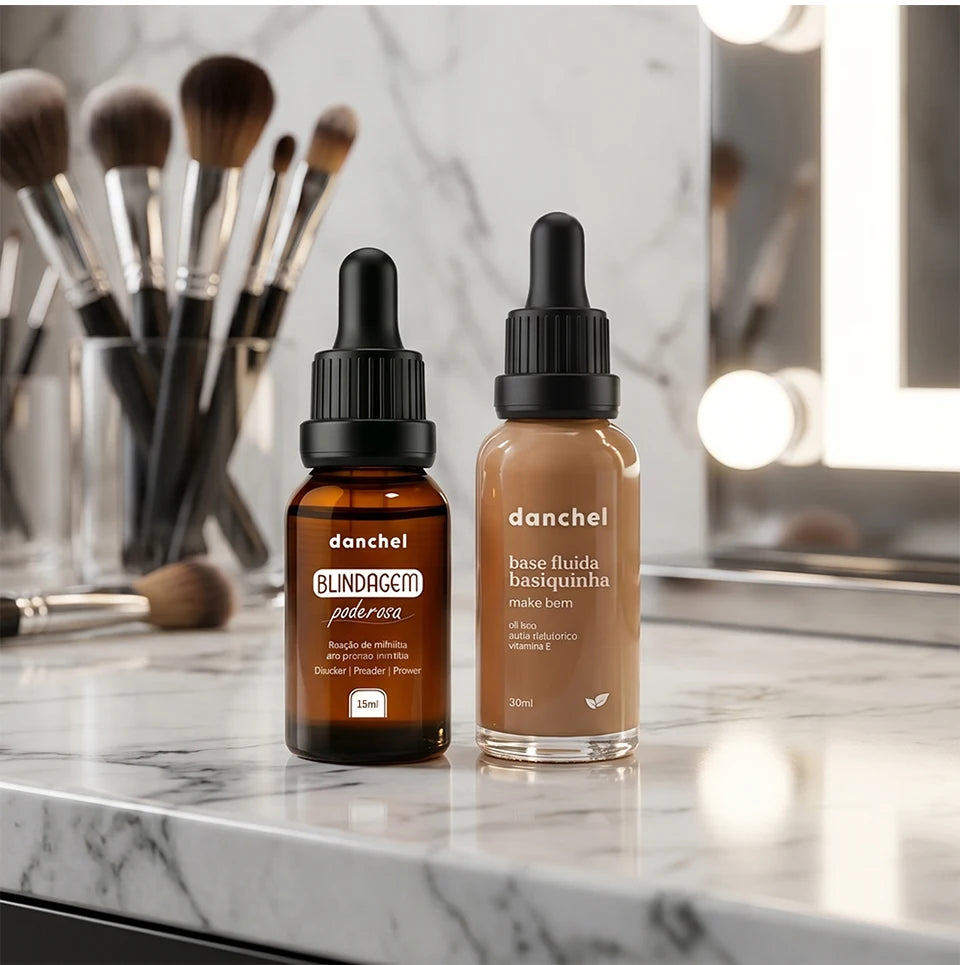 Face Makeup Set and Liquid Foundation Combo for Long Lasting Natural Daily Wear