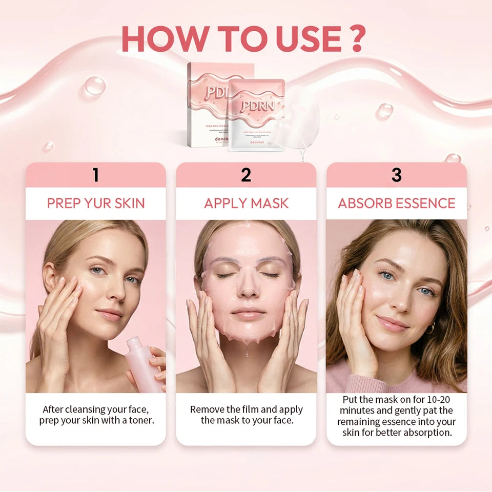 Salmon DNA PDRN Face Mask and Hydrating Sheet Mask for Daily Skincare Routine - 14