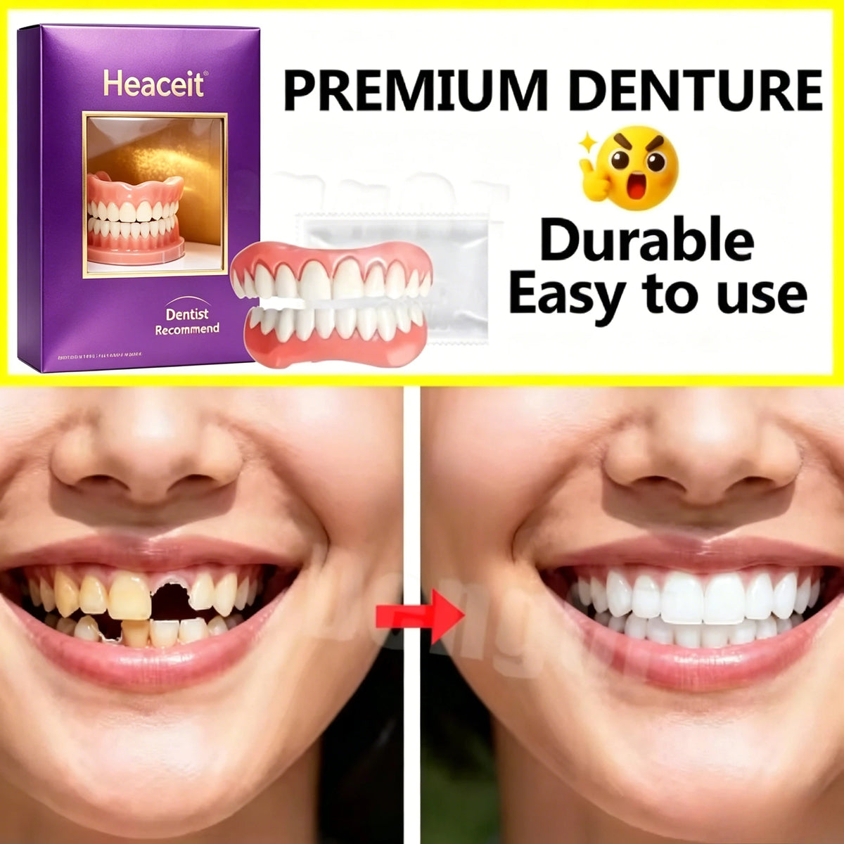 Cosmetic Dentures and Fake Teeth for Daily Smile Enhancement and Confidence