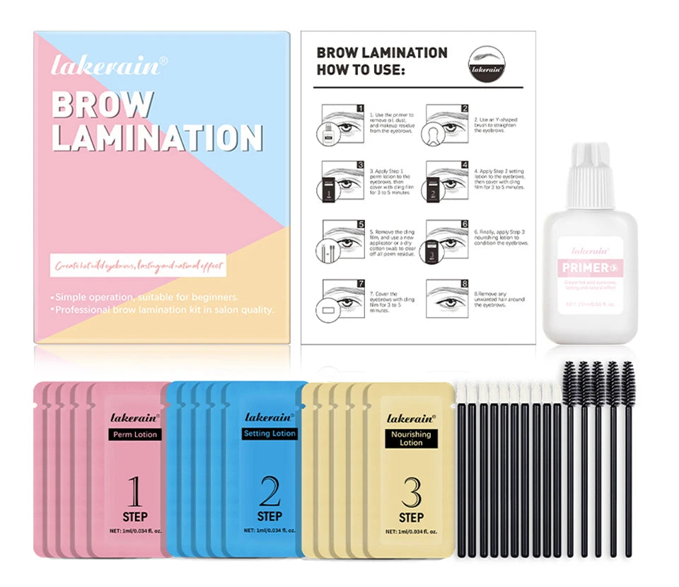 Brow Lamination Kit and Eyebrow Perm Set for Professional Salon Style Brows - 17
