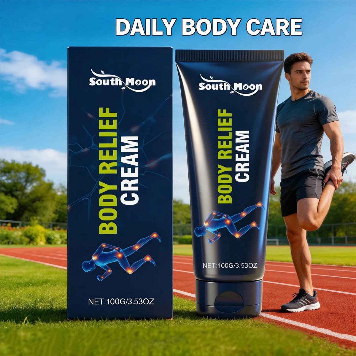 Body Relief Cream and Muscle Massage Lotion for Joint Support and Recovery