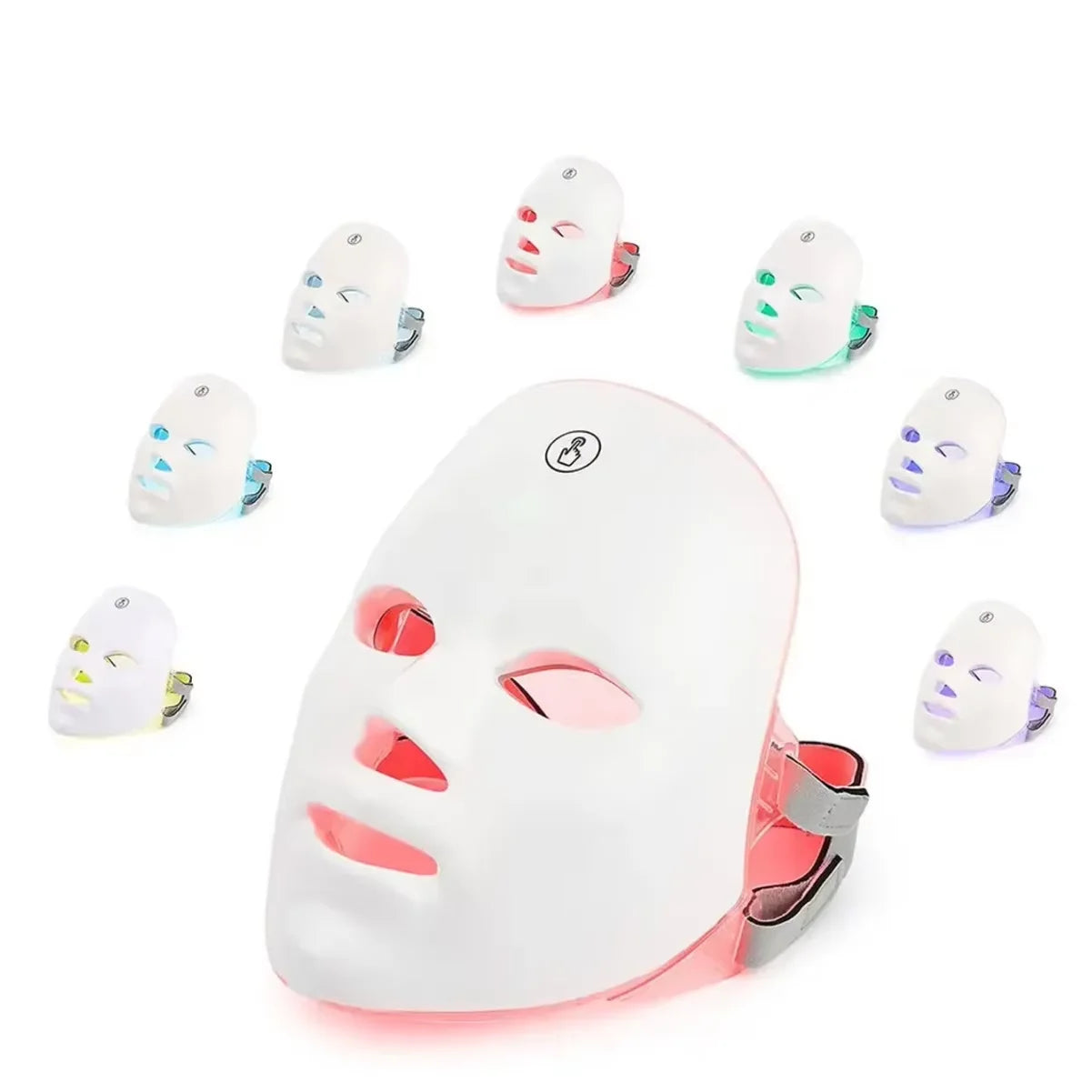 Rechargeable Facial LED Mask and Photon Beauty Device for Skin Rejuvenation at Home - 1