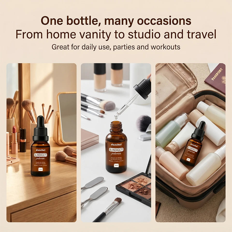 Makeup Primer and Face Fixer Serum for Long Lasting Waterproof Foundation Application