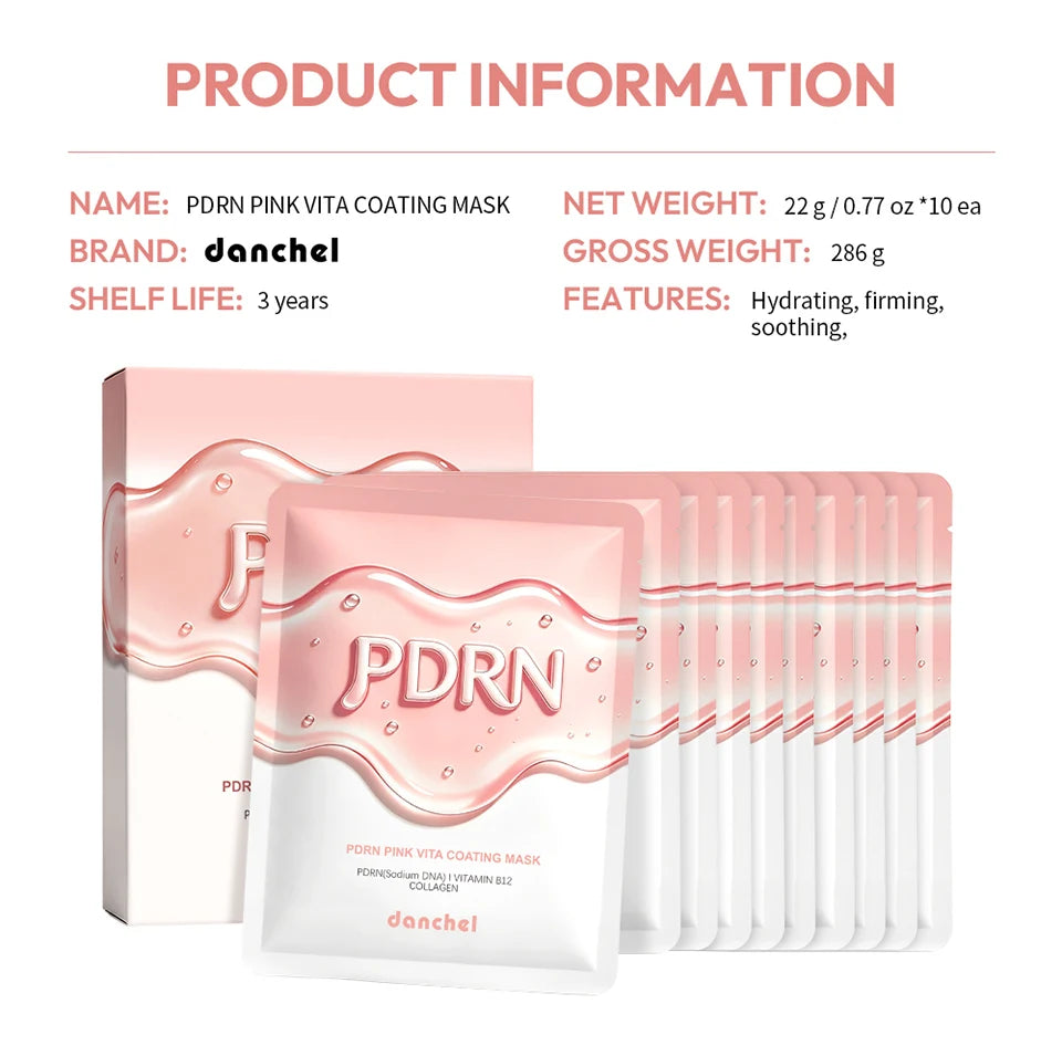 Salmon DNA PDRN Face Mask and Hydrating Sheet Mask for Daily Skincare Routine