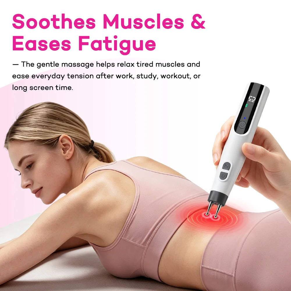 Handheld Massage Pen and Electric Body Massager for Neck and Back Muscle Relief - 3