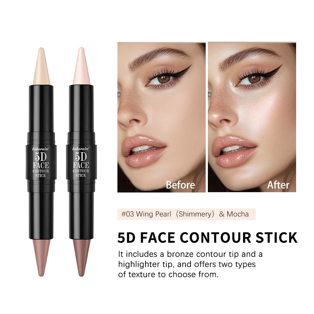 Dual Ended Contour Stick and Face Highlighter for Perfect Sculpted Makeup Looks - 4