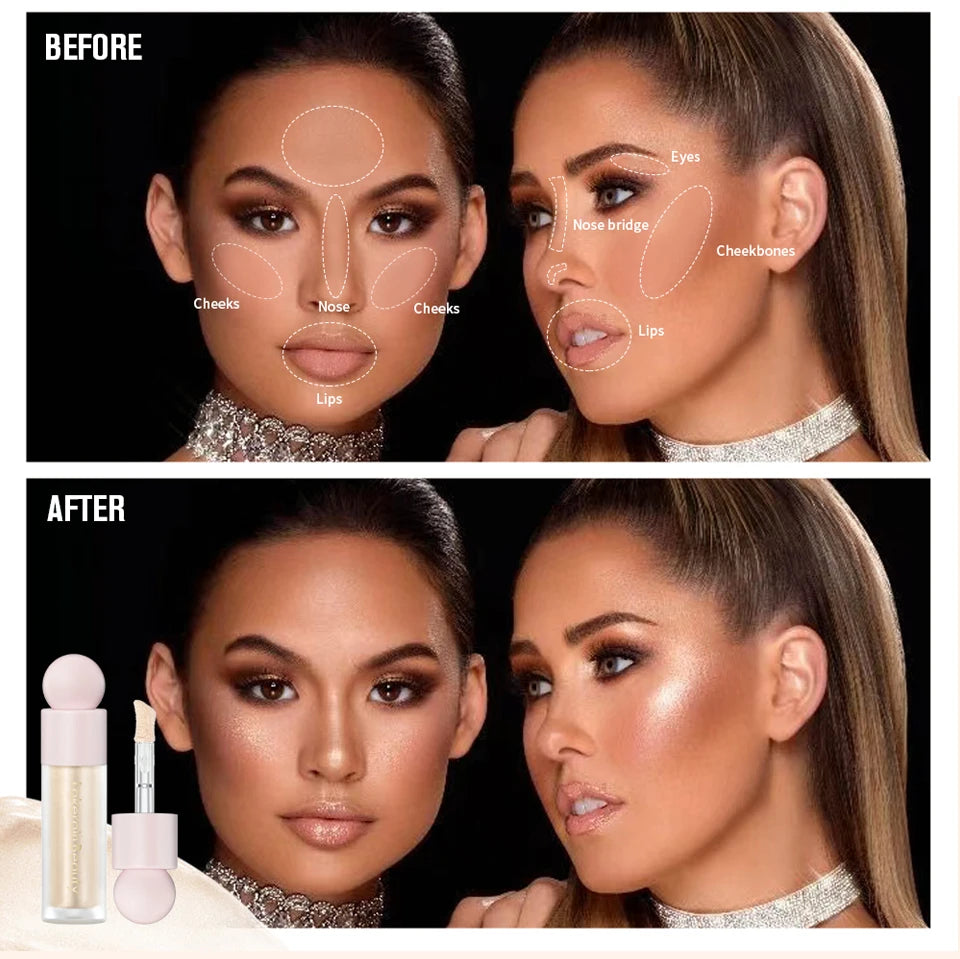 Liquid Highlighter and Shimmer Makeup Luminizer for Radiant Glow and Beauty - 16
