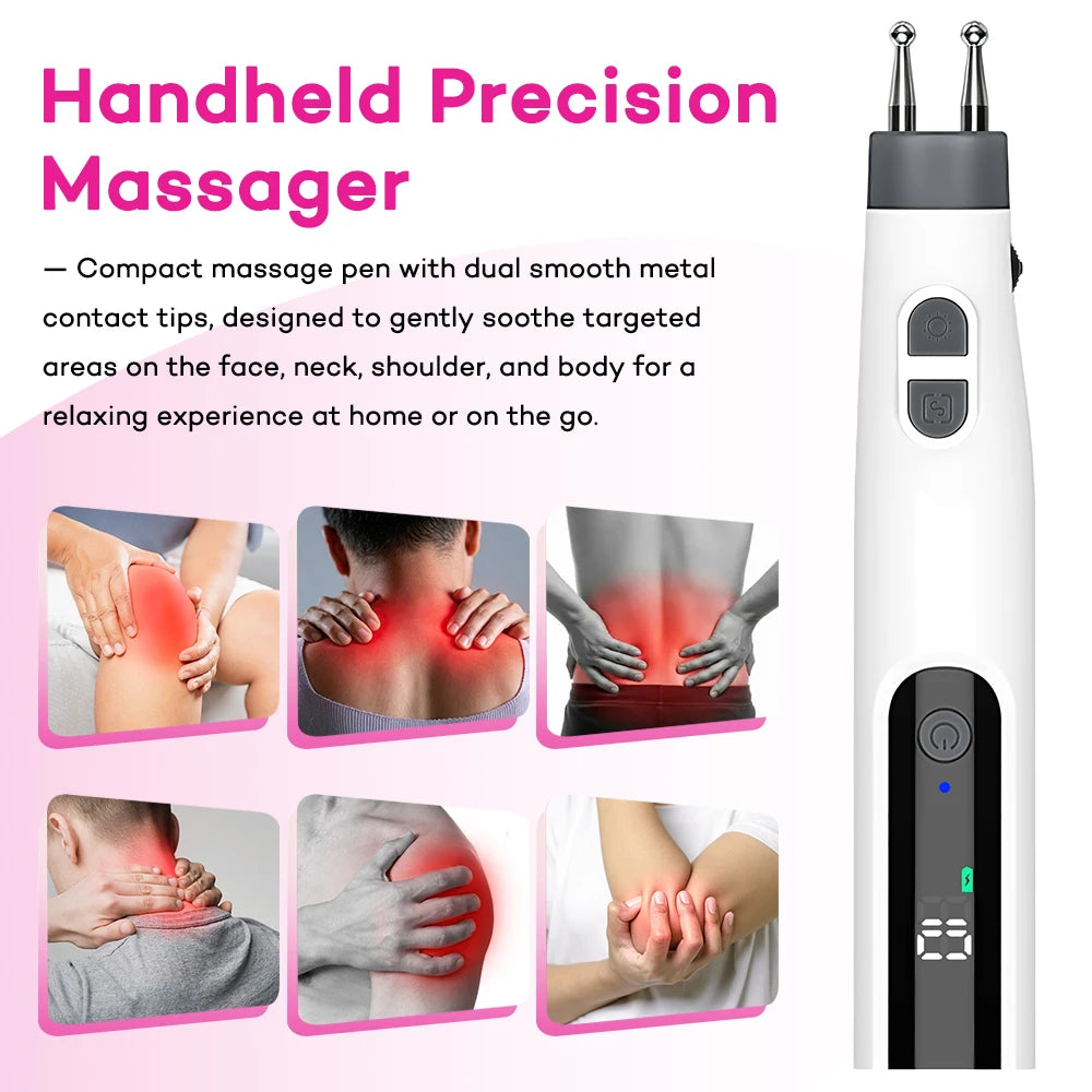 Handheld Massage Pen and Electric Body Massager for Neck and Back Muscle Relief - 2