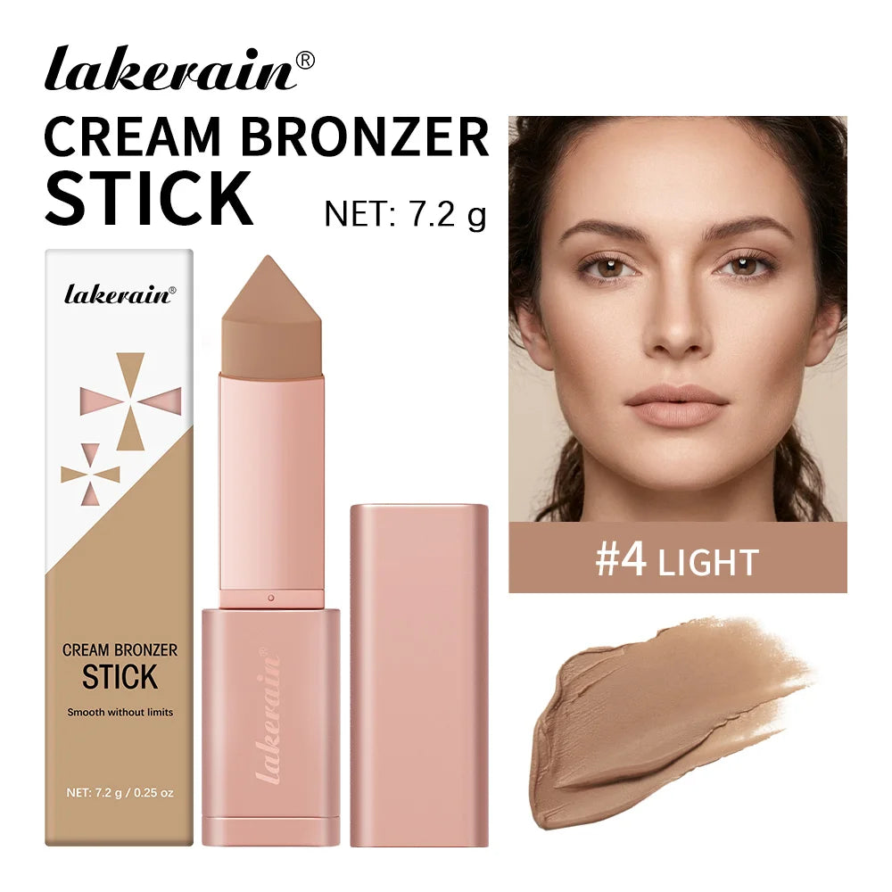 Cream Bronzer Stick and Face Contour Makeup for Everyday Sculpted Beauty