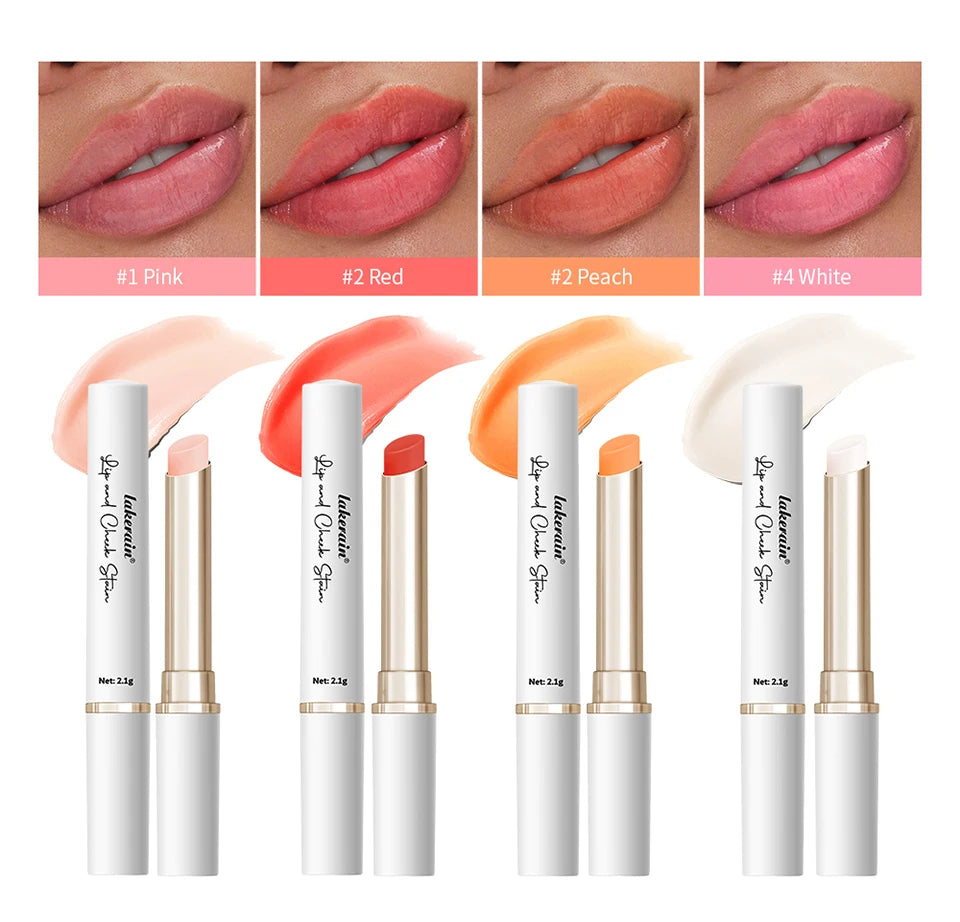 Lip and Cheek Stain and pH Color Changing Balm for Natural Daily Makeup Looks - 9