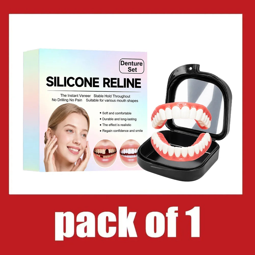 Silicone Dentures and Cosmetic False Teeth for Instant Smile Improvement at Home