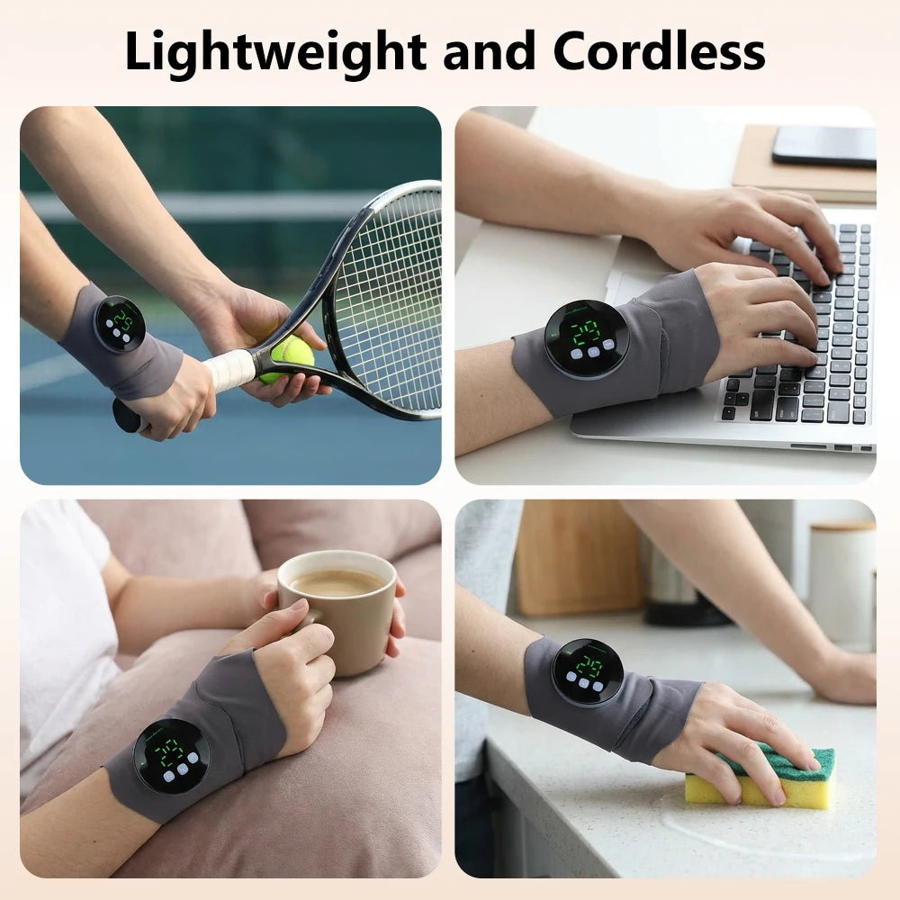 Electric Wrist Massager and EMS Support Brace for Muscle Relief and Daily Comfort
