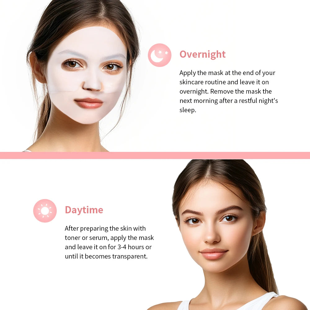 Collagen Deep Face Mask and Hydrating Overnight Sheet for Radiant Skin Care - 5