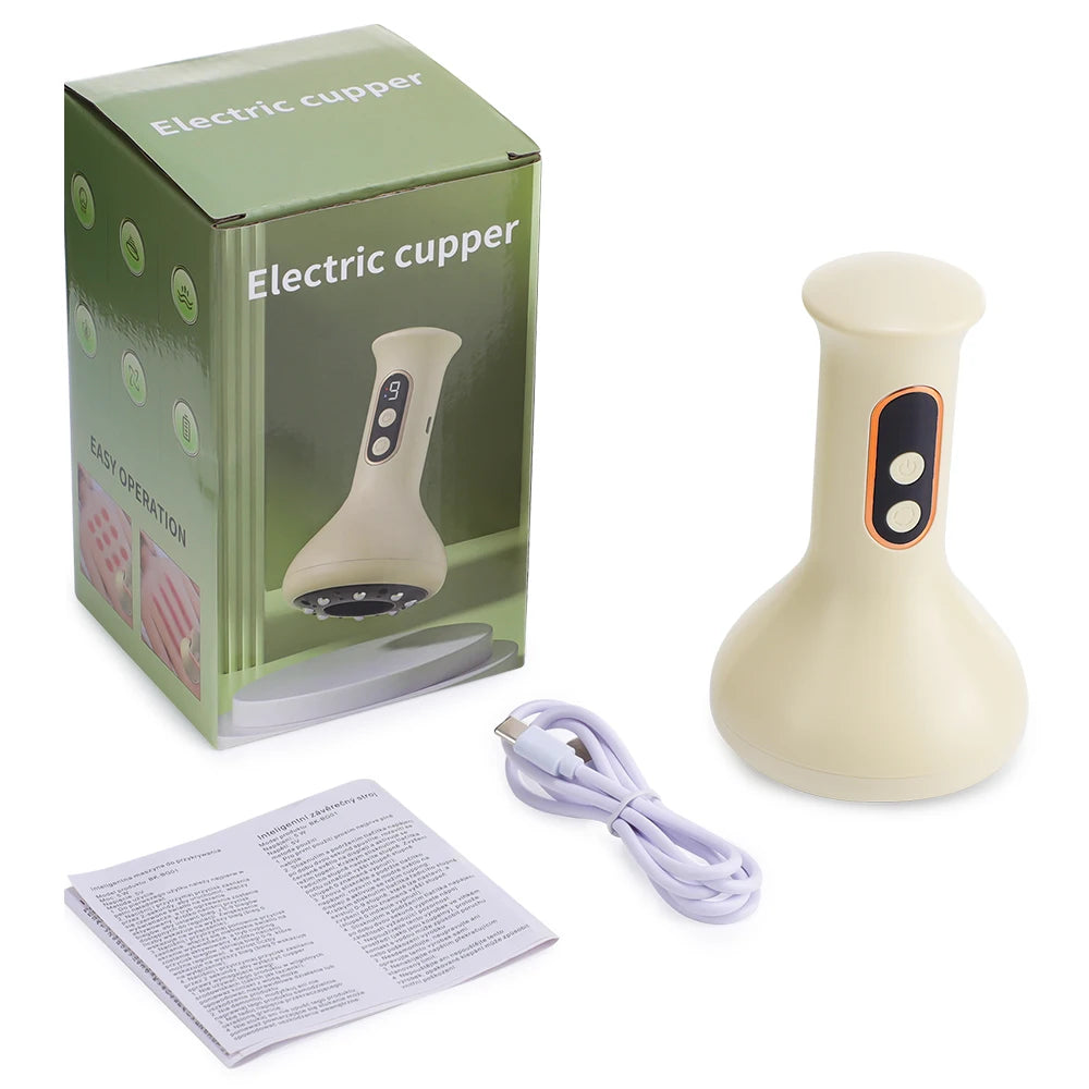 Electric Cupping Massager and Scraping Tool for Muscle Relaxation and Body Recovery - 20