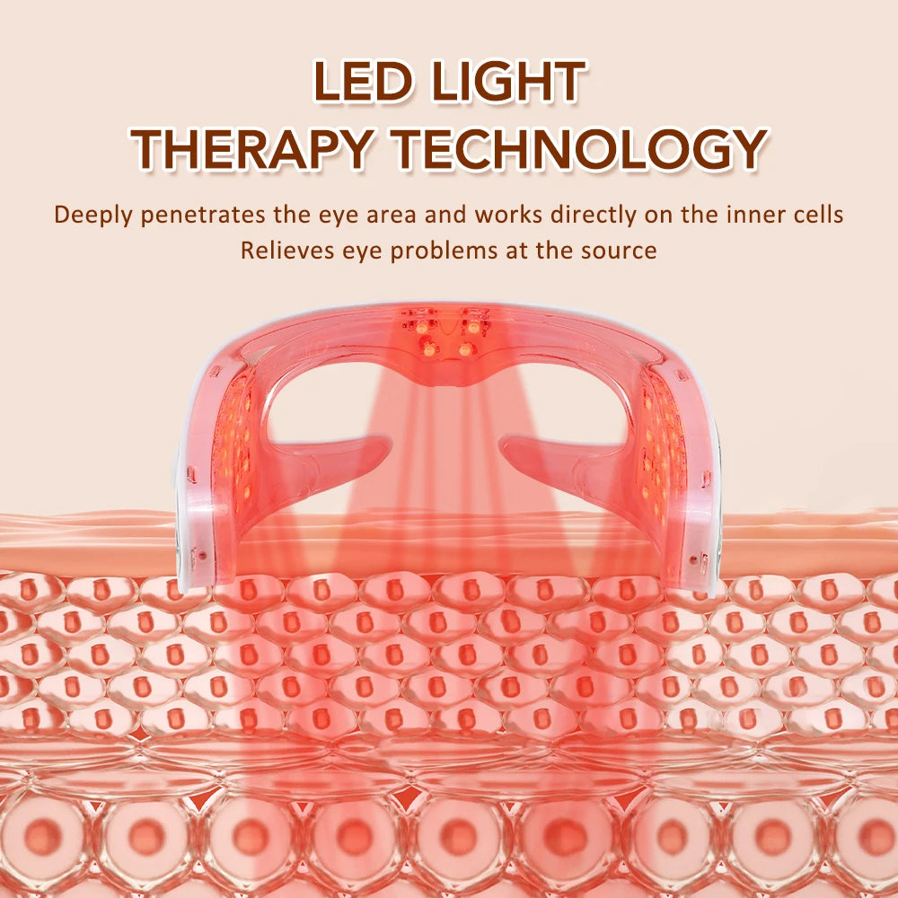 3D Eye Massager and Light Therapy Mask for Relieving Eye Fatigue at Home - 9