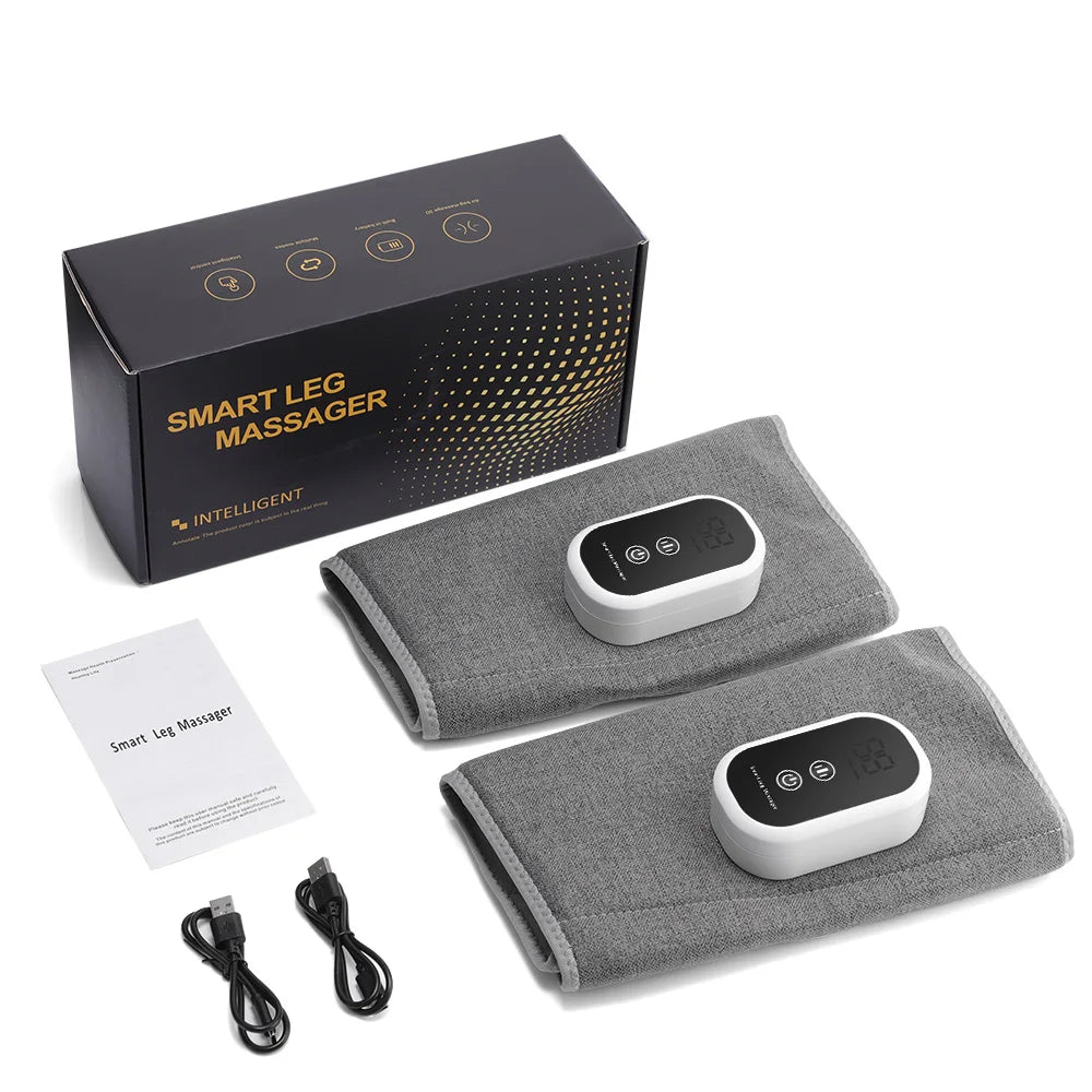 Wireless Calf Massager and Leg Compression Wrap for Recovery and Circulation