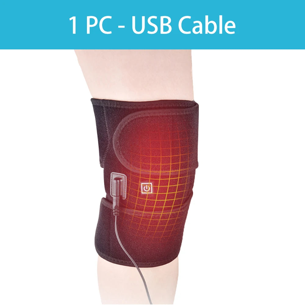 Electric Knee Heating Pad and Heated Brace Support for Joint Relief and Leg Warmth