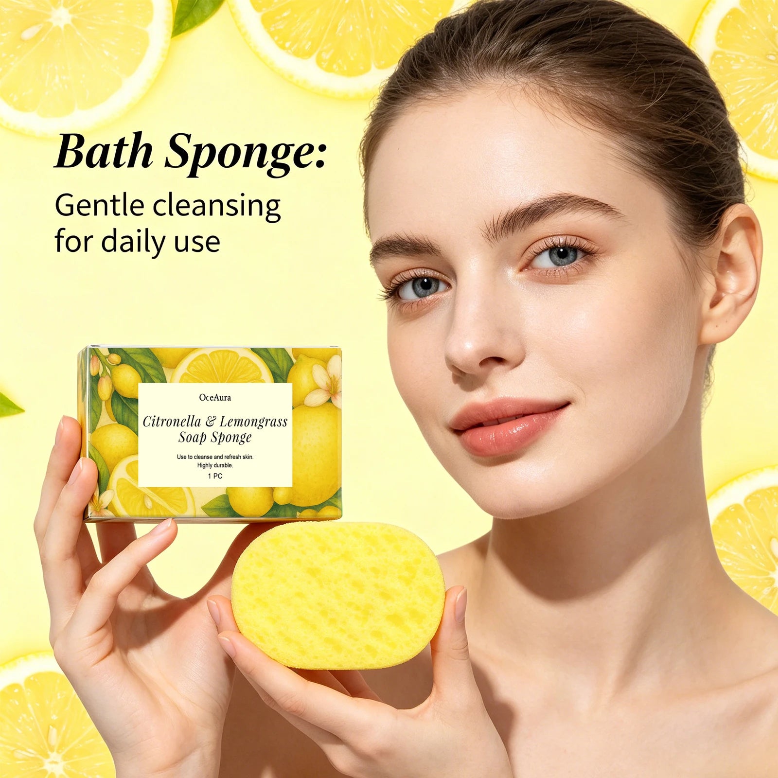 Exfoliating Bath Sponge and Body Scrubber for Daily Skin Cleansing and Refreshing - 5