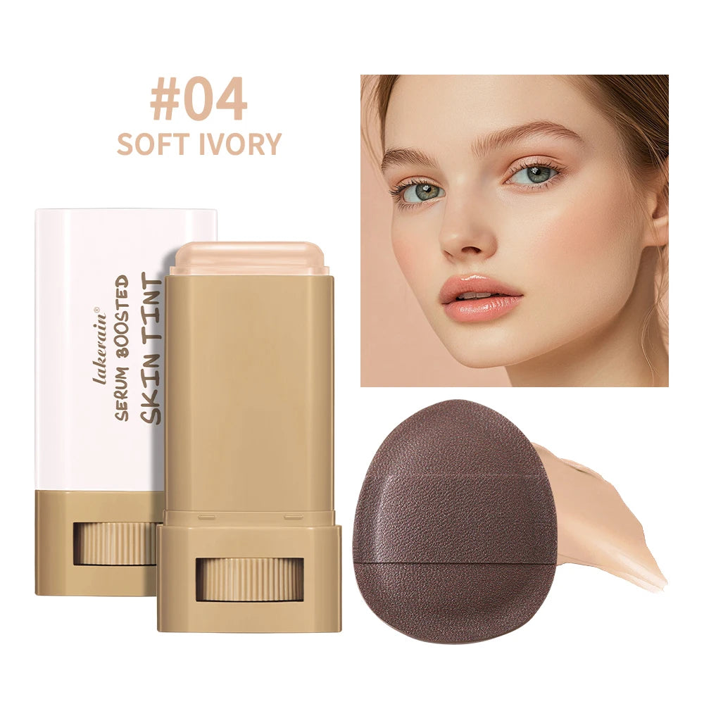 Serum Boosted Skin Tint and Foundation Stick for Natural Daily Face Makeup