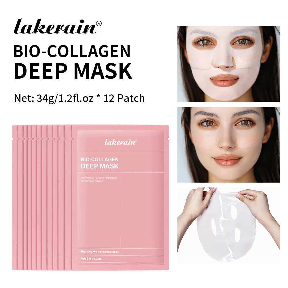 Bio Collagen Face Mask and Deep Hydrating Sheet for Overnight Skin Rejuvenation - 1