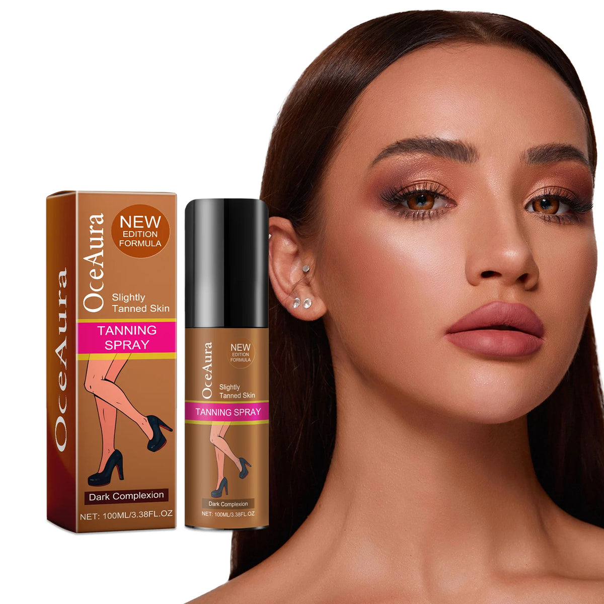 Sunless Tanning Spray and Self Tanning Lotion for achieving a natural glow