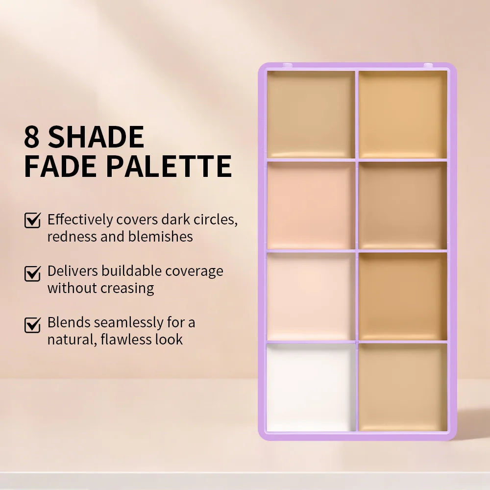 Cream Concealer Palette and Contour Kit for Professional Face Makeup Looks - 4