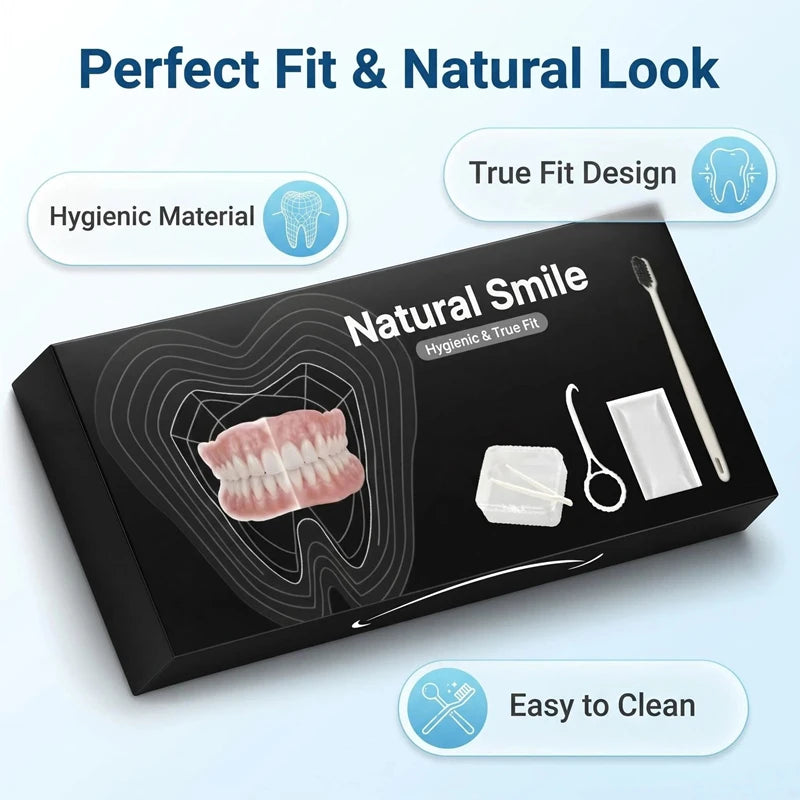 Full Mouth Denture Set and Artificial Teeth for Daily Comfort and Maintenance - 9