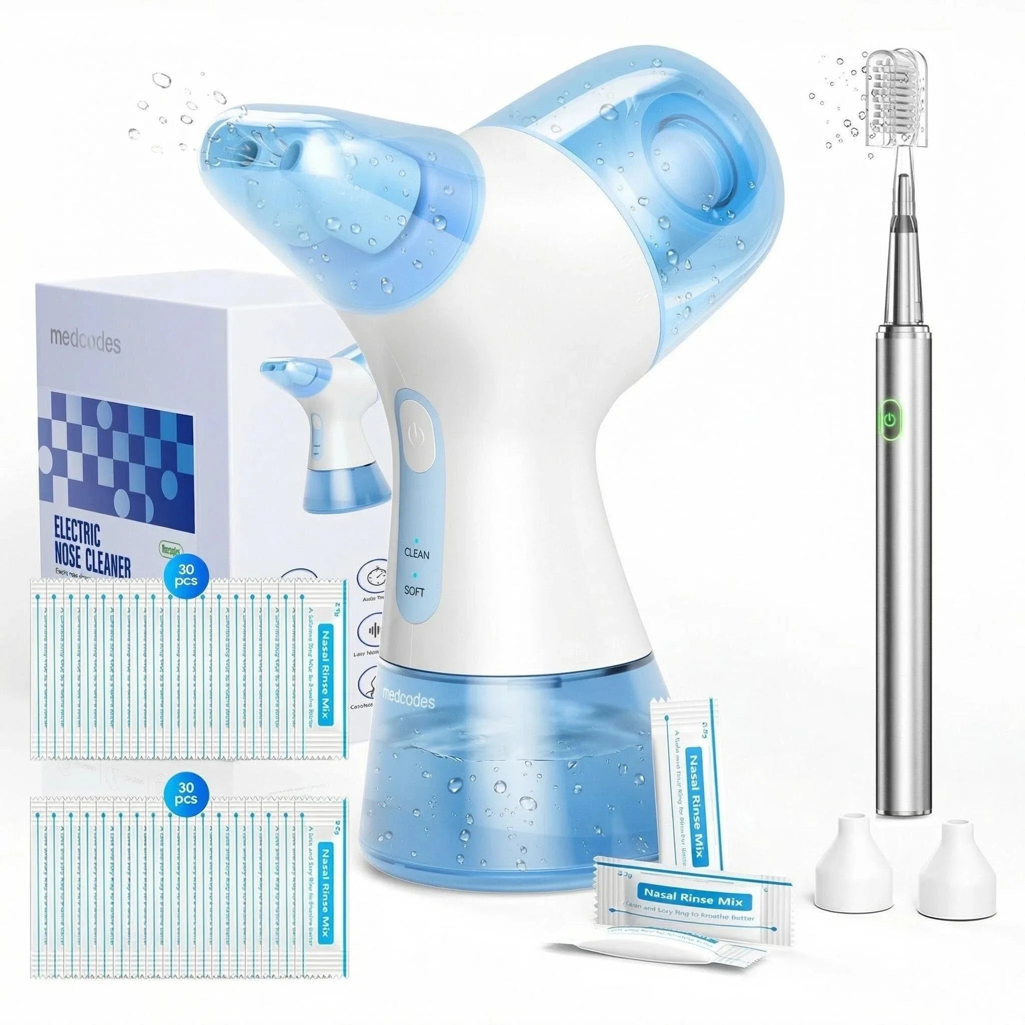 Nasal Irrigation System and Sinus Rinse Kit for Daily Congestion Relief Care - 1