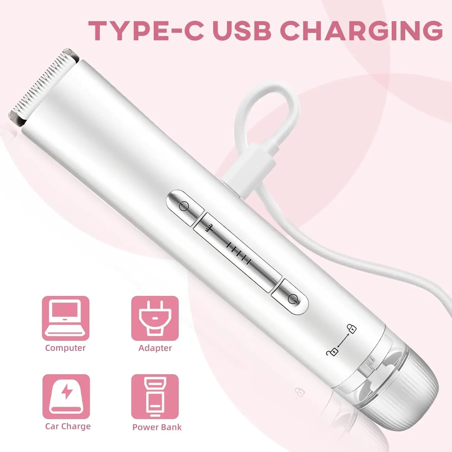 Dual Head Women Hair Remover and Electric Bikini Trimmer for Smooth Body Grooming - 6
