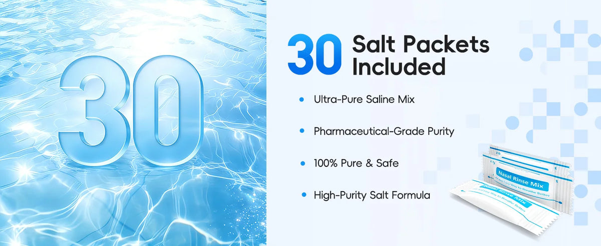 Electric Nasal Irrigation System and Sinus Rinse Machine for Daily Allergy Relief