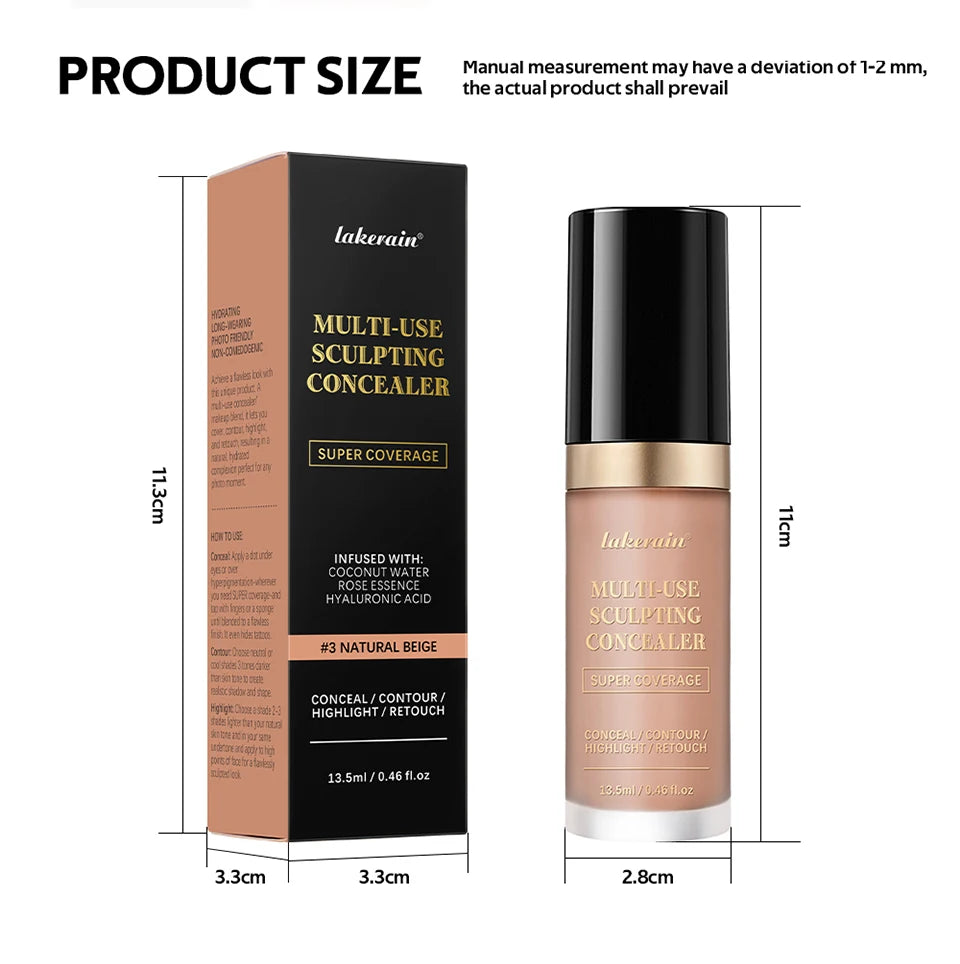 Multi Use Sculpting Concealer and Face Contour Cream for Flawless Makeup