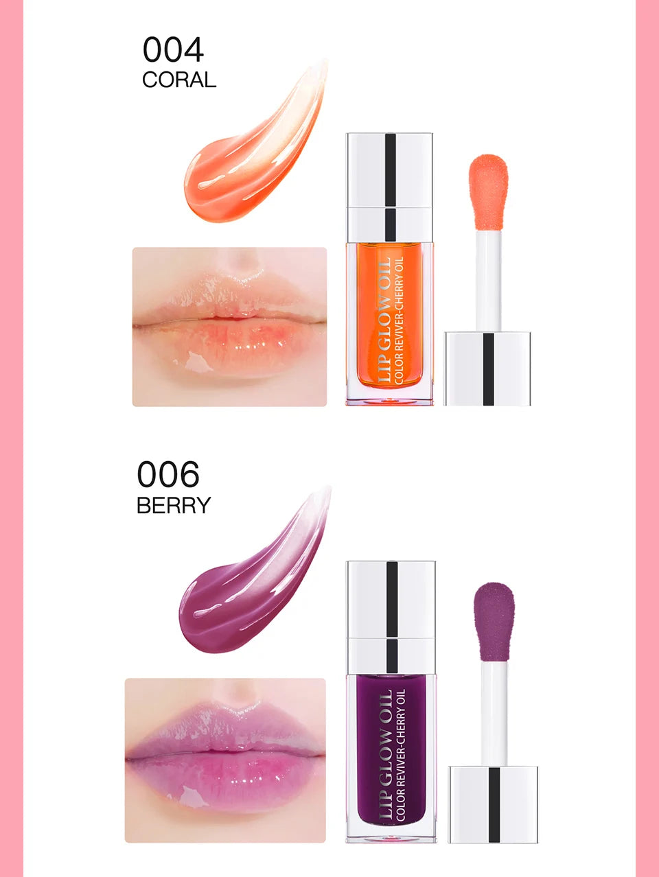 Lip Oil Plumping Lip Gloss and Hydrating Tinted Lip Glow for Daily Makeup Routines