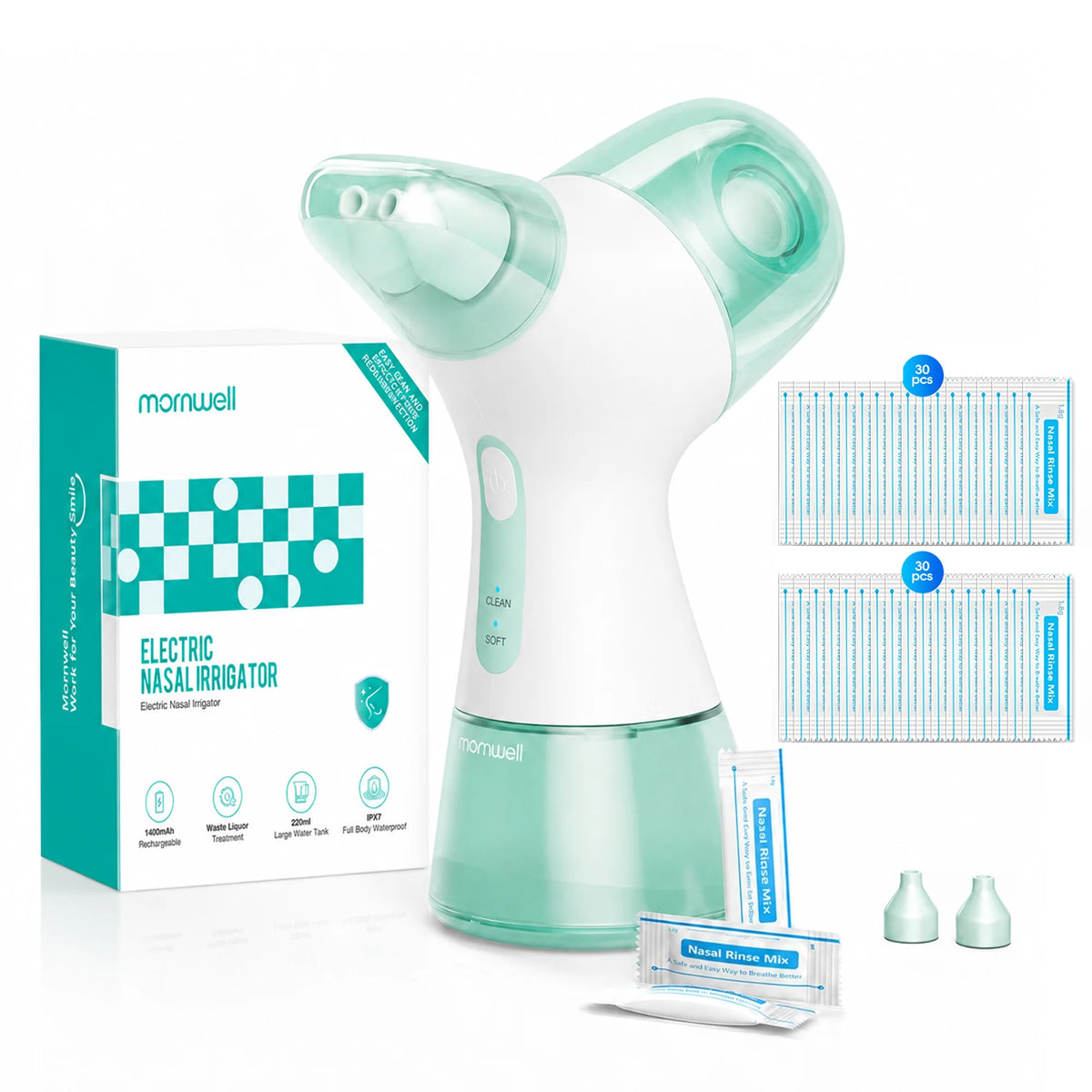 Electric Nasal Irrigator and Sinus Rinse Machine for Daily Allergy Relief