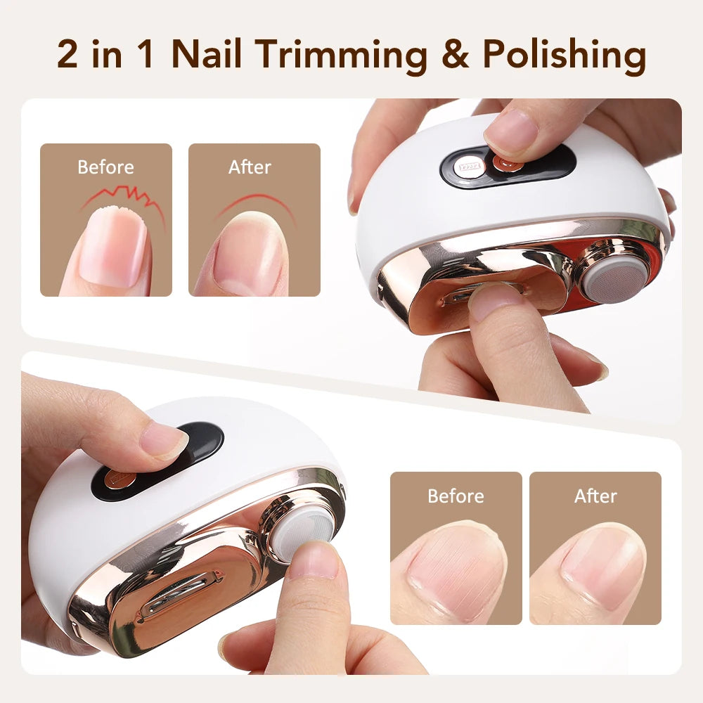 Electric Nail Clipper and Automatic Nail Trimmer for Home Use and Travel Care