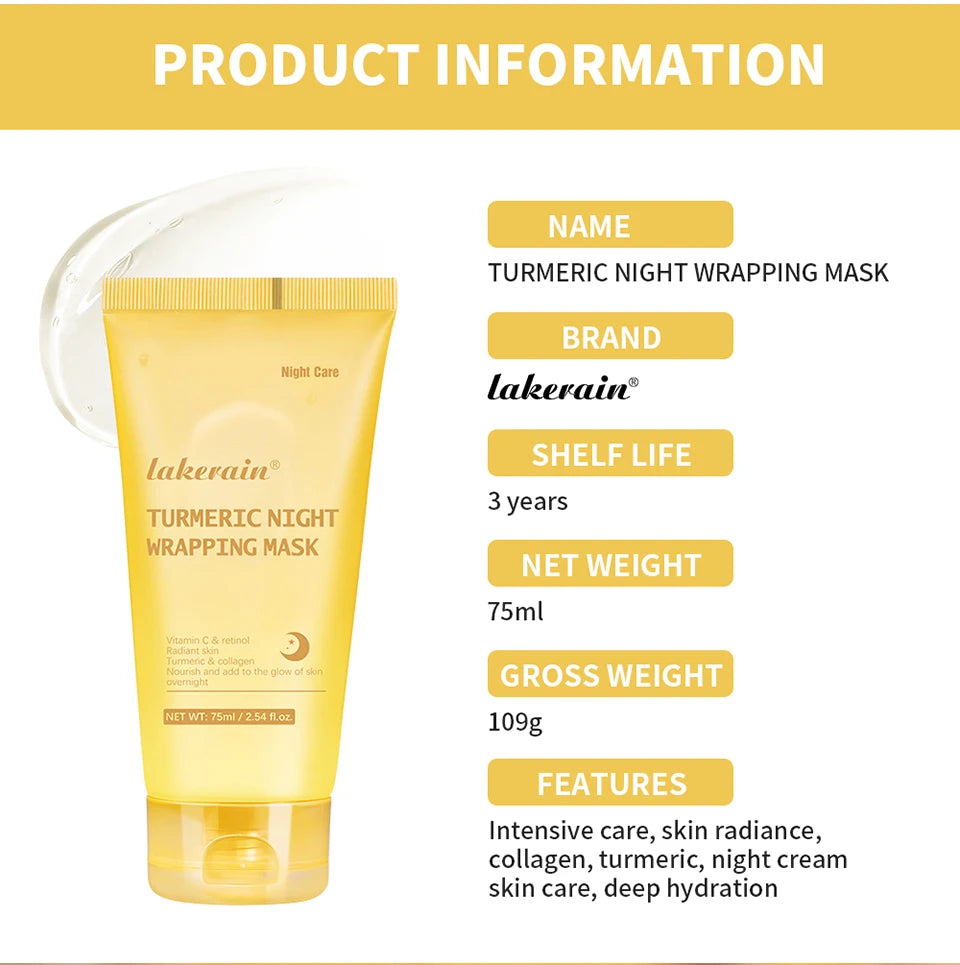 Turmeric Peel Off Mask and Collagen Sleeping Pack for Nightly Facial Radiance - 16