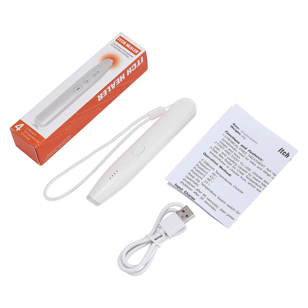 Electric Itch Relief Pen and Insect Bite Soother for Outdoor Summer Travel
