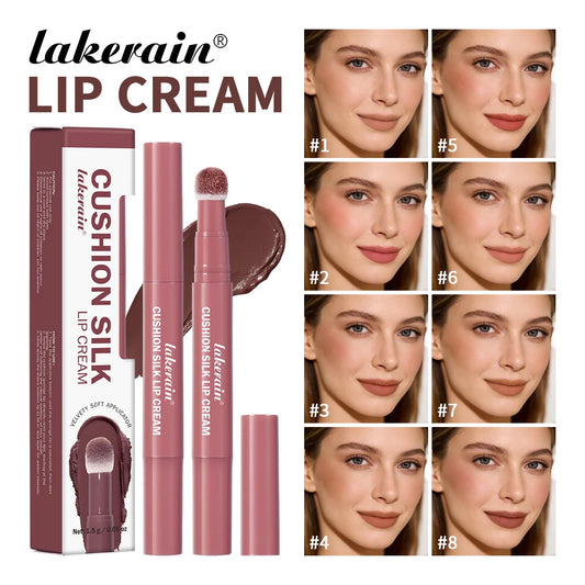 Cushion Silk Lip Cream and Matte Tint for Long Lasting Waterproof Makeup