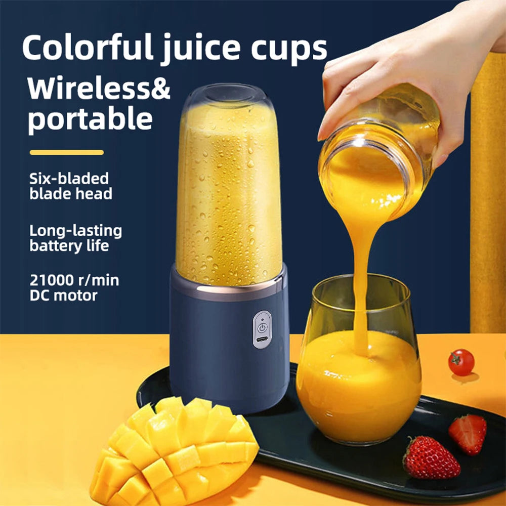 Portable Electric Juicer Cup and Mini Fruit Blender for Healthy Living - 1