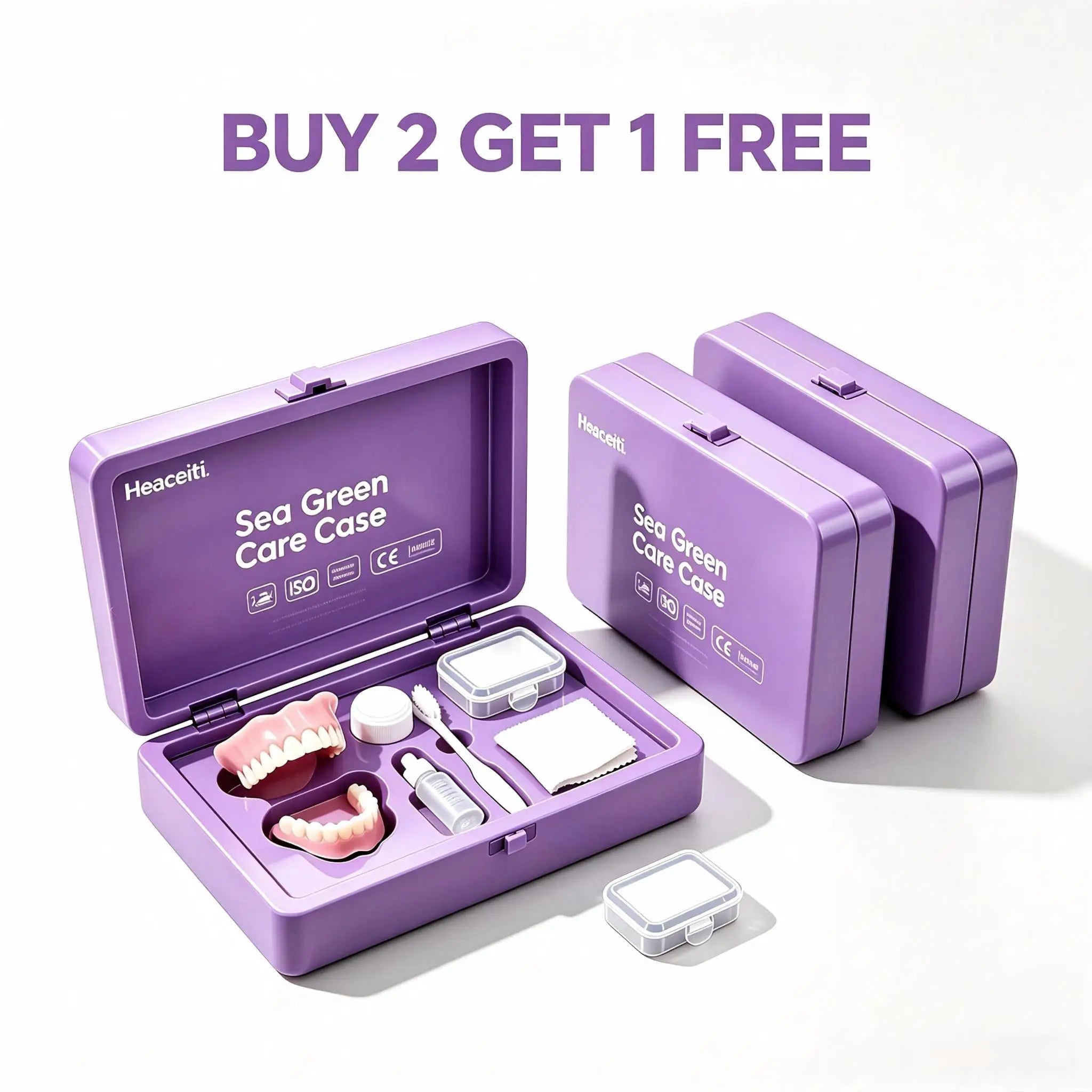 Natural Cosmetic Denture Kit and Fake Teeth Set for Daily Smile Comfort Fit - 9